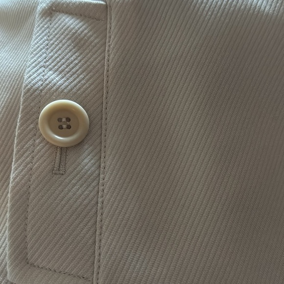 Talbots The Jackie Fit bone color jacket coat Sz 14 100% cotton New - Picture 11 of 11